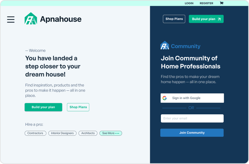 Apnahouse selected interface screen 1